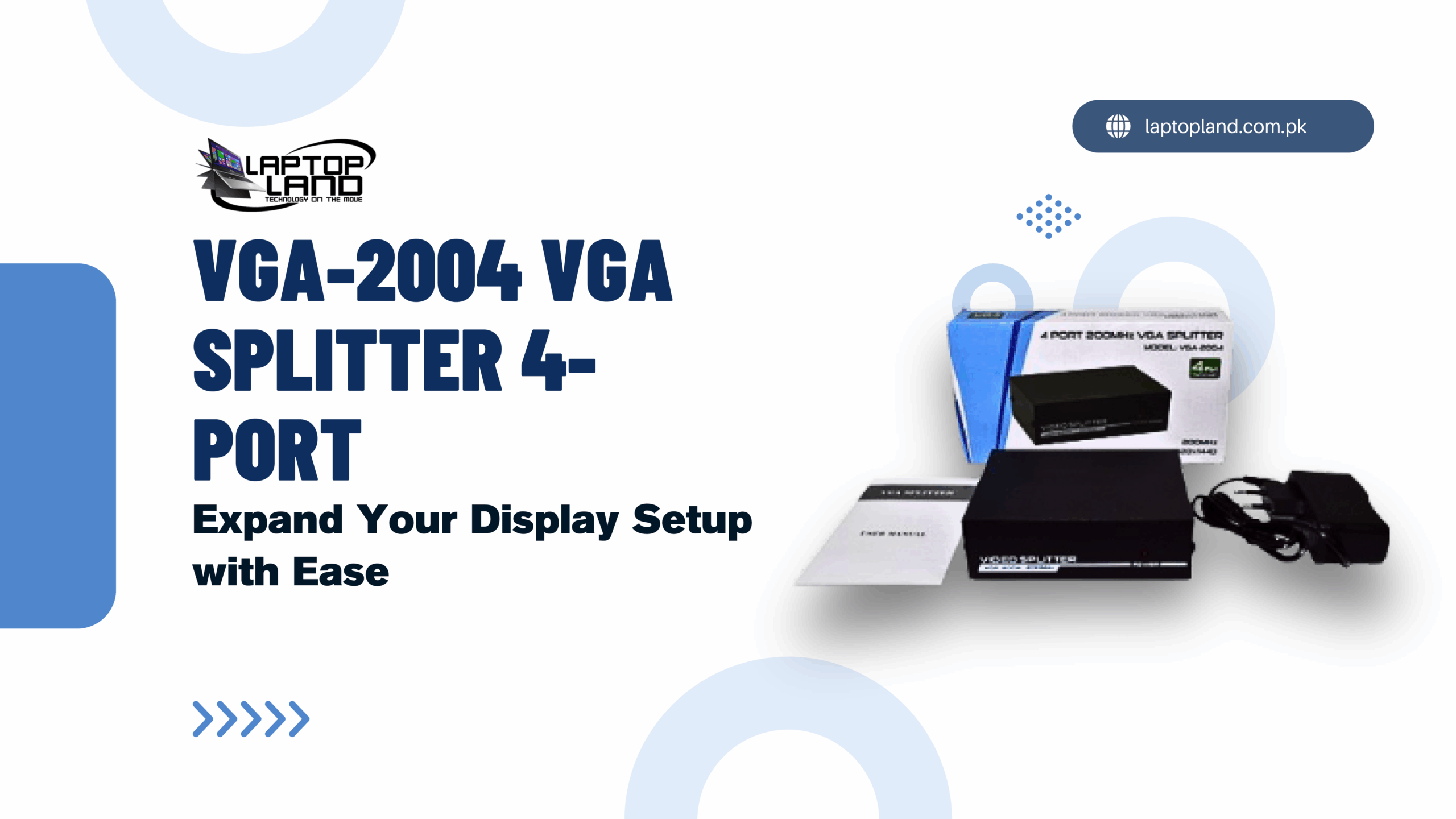 VGA-2004 4-Port Splitter – Multi-Monitor Setup Made Simple